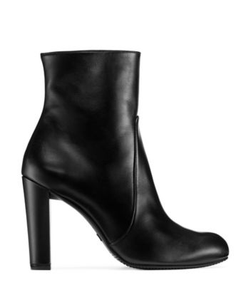 Stuart Weitzman,BOTTINE HIGHLAND À FERMETURE ÉCLAIR,Bootie,Cuir,Noir