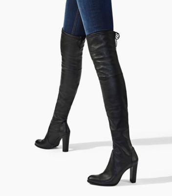 Stuart weitzman highland outlet boots leather