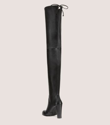 Stuart Weitzman,Highland,Boot,Cuir nappa extensible,Noir