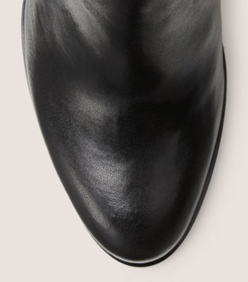 Stuart Weitzman,HIGHLAND,Leather,Rubber,Nappa Leather,Boots,Tie Belt,Day Party,Black,top down View