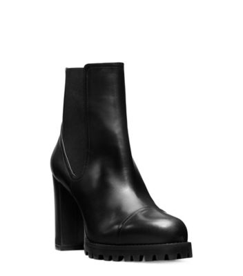 Stuart Weitzman,Wenda,Bootie,Cuir,Noir,Side View