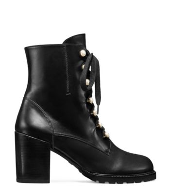 Stuart Weitzman,IVEY,Bootie,Cuir,Noir