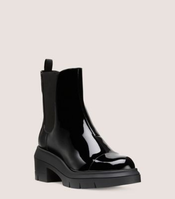 Stuart Weitzman,Norah Chelsea Bootie,Bootie,Patent leather,Black