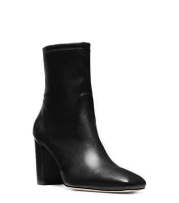 Stuart Weitzman,CARESSA 80,Bootie,Cuir nappa extensible,Noir