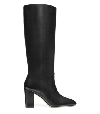 Stuart Weitzman,CARITA 80,Boot,Smooth Leather,Black