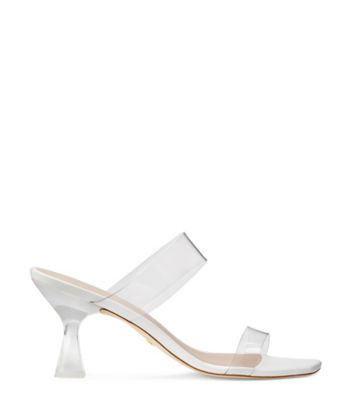 White and clear on sale sandals