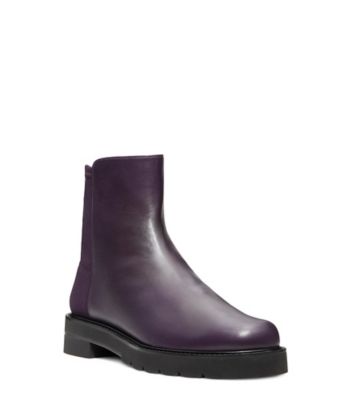 Stuart Weitzman,BOTTINE 5050 LIFT,Bootie,Cuir nappa,Pourpre aubergine,Side View