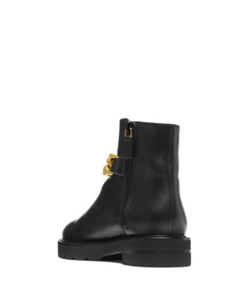 Stuart Weitzman,BOTTINE CHAIN LIFT,Bootie,Cuir,Noir