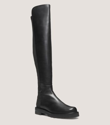 Stuart Weitzman,5050 Lift,Boot,Nappa leather,Black,Side View