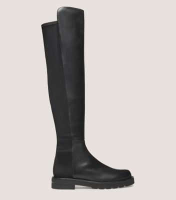 Stuart Weitzman,5050 Lift,Boot,Cuir nappa,Noir,Front View