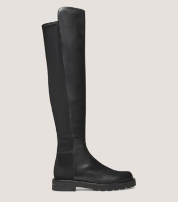 Stuart Weitzman,5050 Lift,Boot,Nappa leather,Black,Front View