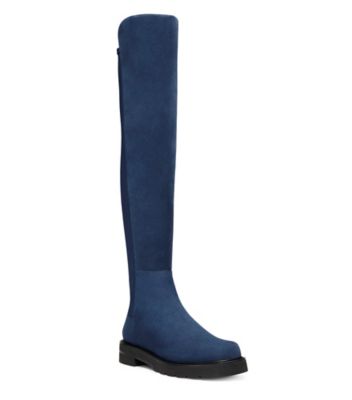 Stuart Weitzman,5050 LIFT,Boot,Suède,Indigo