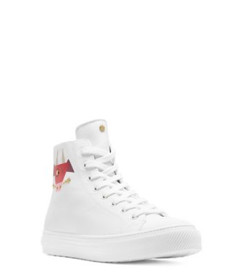 Stuart Weitzman,Bottine Ollie Lunar 21,Sneaker,Cuir nappa,Blanc