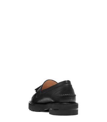 Stuart Weitzman,Mila Lift,Loafer,Leather,Black,Back View