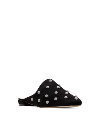 Stuart Weitzman,MULEARKY BALLSOFFIRE,Mule,Suède,Noir