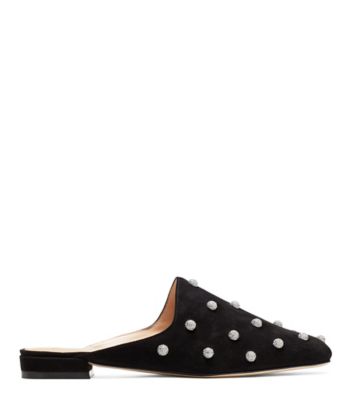 Stuart Weitzman,MULEARKY BALLSOFFIRE,Mule,Suède,Noir