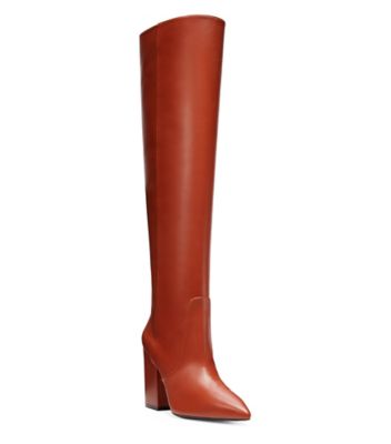 Stuart Weitzman,Willa,Boot,Cuir nappa verni,Noir