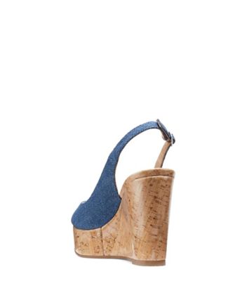 Stuart Weitzman,RIVERIA,Sandal,Denim,Bleu délavé