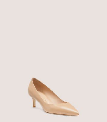 Stuart Weitzman,Anny 50,Pump,Smooth Leather,Adobe Beige