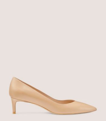 Stuart Weitzman,Anny 50,Pump,Cuir,Beige adobe,Front View