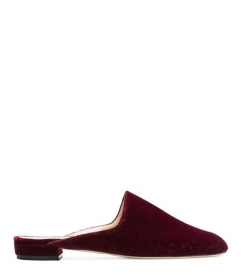 Stuart Weitzman,MULEARKY,Mule,Velours étoilé,Bourgogne pinot