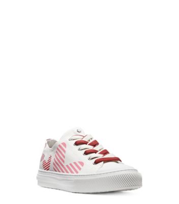 Stuart Weitzman,OLLIE HEART,Sneaker,Sergé de toile,Crème