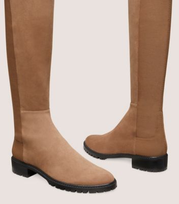 Stuart Weitzman,Botte City,Boot,Suède,Kaki