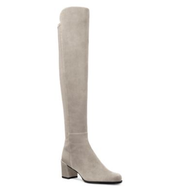 Stuart Weitzman,CITY BLOCK BOOT,Suede,Leather,Rubber,Boots,Mixed Media,Day Party,