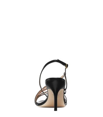Stuart Weitzman,SANDALE MELODIE 75,Sandal,Suède chatoyant,Or platino,Back View