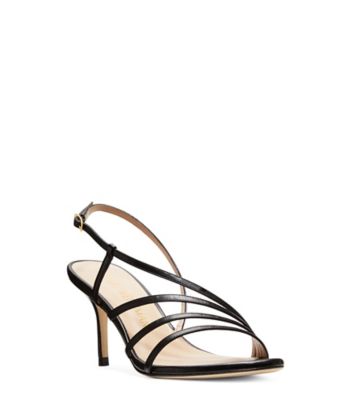 Stuart Weitzman,SANDALE MELODIE 75,Sandal,Suède chatoyant,Or platino,Side View