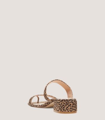 Stuart Weitzman,Maisie 35 Sandal,Slide,Cheetah suede,Leopard,Back View