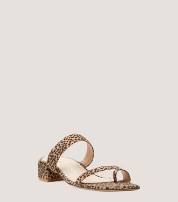 Stuart Weitzman,Maisie 35 Sandal,Slide,Cheetah suede,Leopard,Side View