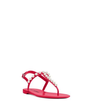 Stuart Weitzman,GOLDIE JELLY SANDAL,,Side View