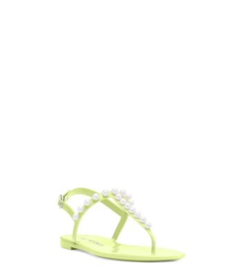 Stuart Weitzman,GOLDIE JELLY SANDAL,,Side View