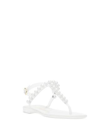 Stuart Weitzman,GOLDIE JELLY SANDAL,,Side View