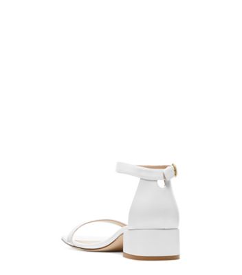 Stuart Weitzman,Nudistjune Square,Sandal,Suède,Noir,Back View