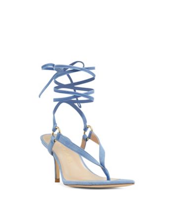 Stuart Weitzman,SANDALE LALITA 75,Sandal,Suède,Violet wistarie,Side View