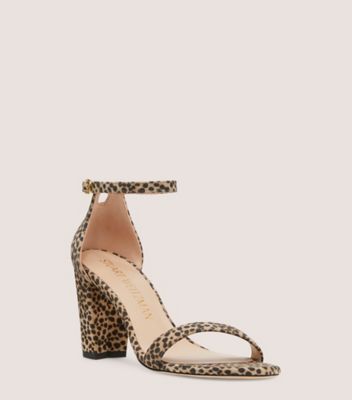 Stuart Weitzman,Sandale à sangle Nearlynude,Sandal,Suède guépard,Cheetah,Side View