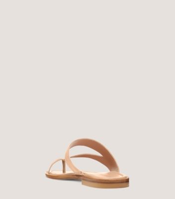 Stuart Weitzman,Lyla Flat Sandal,Sandal,Suede,Ginger