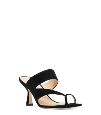 Stuart Weitzman,SANDALE LYLA 75,Sandal,Suède,Noir
