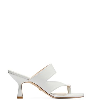 Stuart Weitzman,SANDALE LYLA 75,Sandal,Cuir nappa verni,Blanc