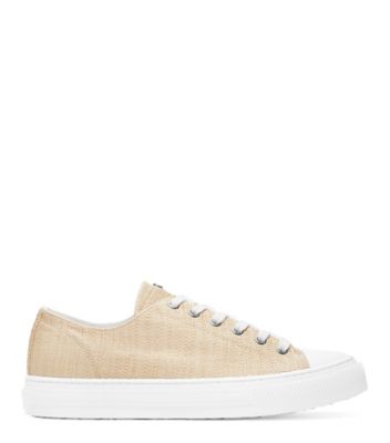 Stuart Weitzman,OLLIE,Sneaker,Toile de coton,Naturel