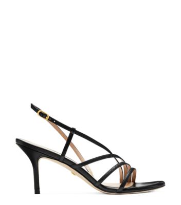 Stuart Weitzman,SANDALE MELODIE 75,Sandal,Cuir nappa verni,Noir