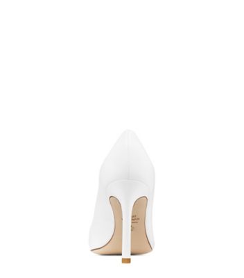 Stuart Weitzman,ANNY,Pump,Cuir nappa,Blanc