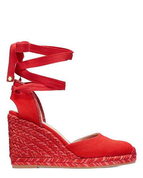 Marguerita Espadrille Wedge, Red, ProductTile