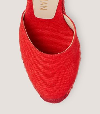 Red hot sale espadrilles flats