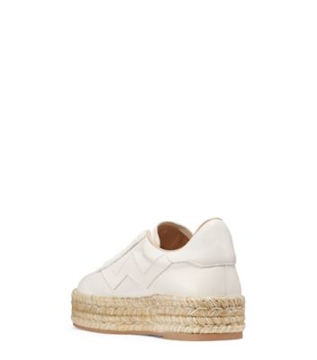 Stuart Weitzman,DARYL ESPADRILLE,Flat,Cuir nappa,Coquillage