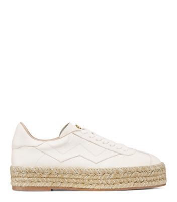 Stuart Weitzman,DARYL ESPADRILLE,Flat,Cuir nappa,Coquillage
