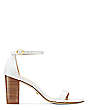 Stuart Weitzman,NEARLYNUDE,Sandal,Leather,Air,Front View