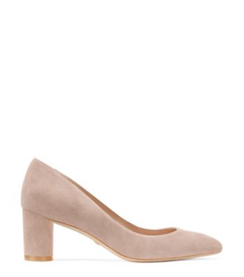 Stuart Weitzman,AMATA 60,Pump,Suède,Taupe Dolce,Front View